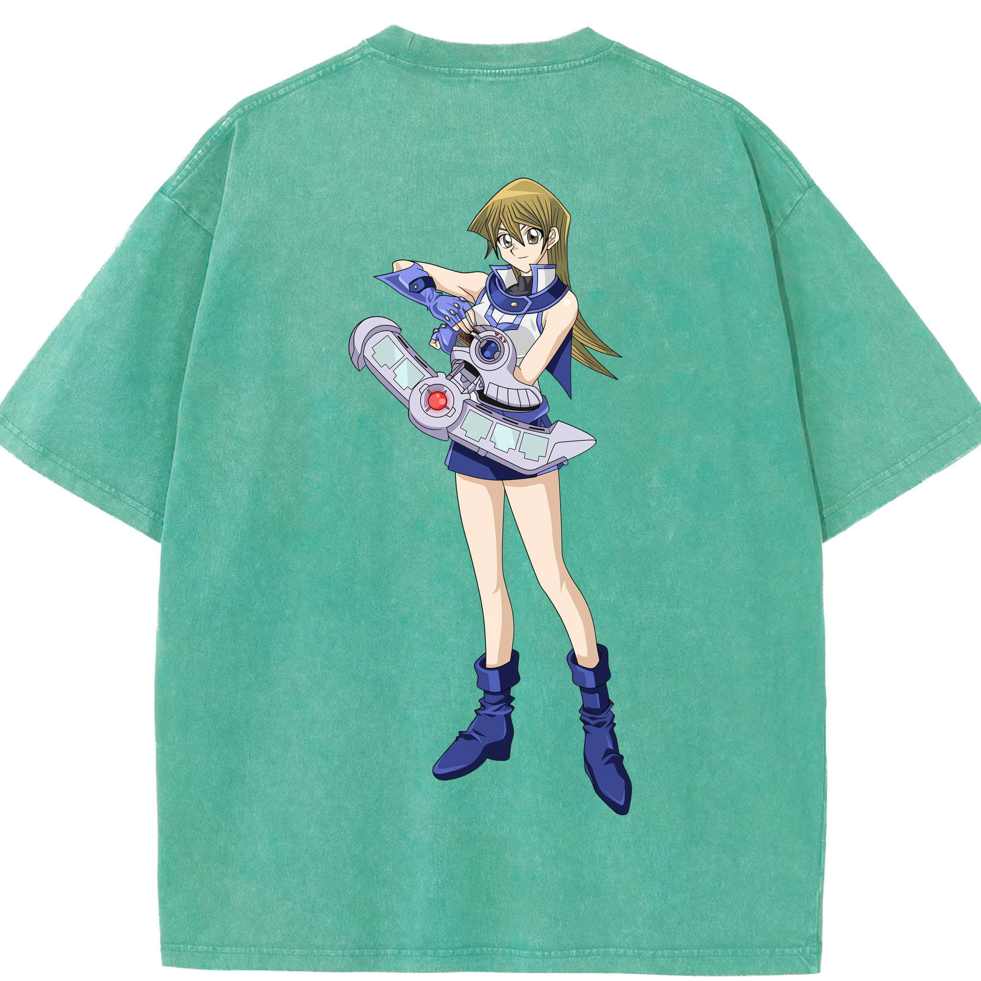 （画像用） 遊☆戯☆王 Yu-Gi-Oh! 綿100% ヴィンテージ風 半袖Tシャツ（背面プリント）